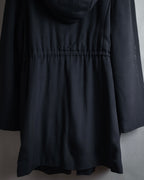 "VALENTINO" 90’s Couture-lined hooded coat