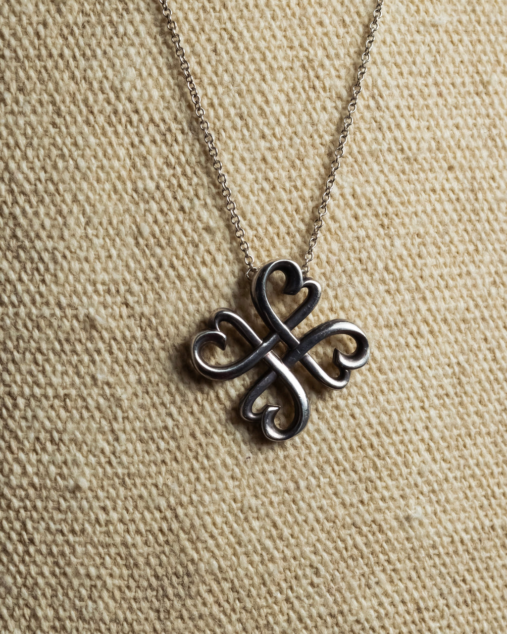 "Tiffany&Co" Clover motif silver 925 necklace