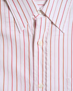 ETRO/ Oversized Multi Color Striped Shirt Pink × White