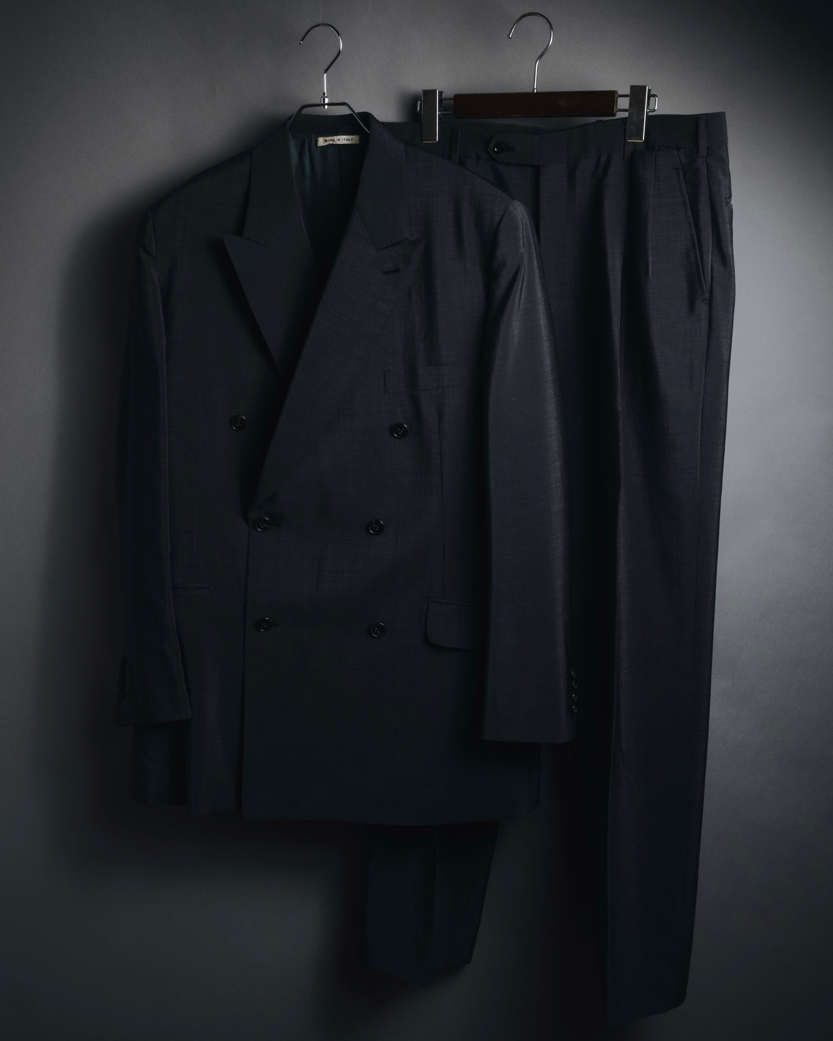 –SPECIAL– "HERMES" 98-03’s Wool mohair double breasted suit set