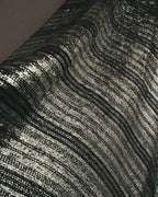 "ENRICO COVERI" 80's-90's Metallic flared maxi skirt