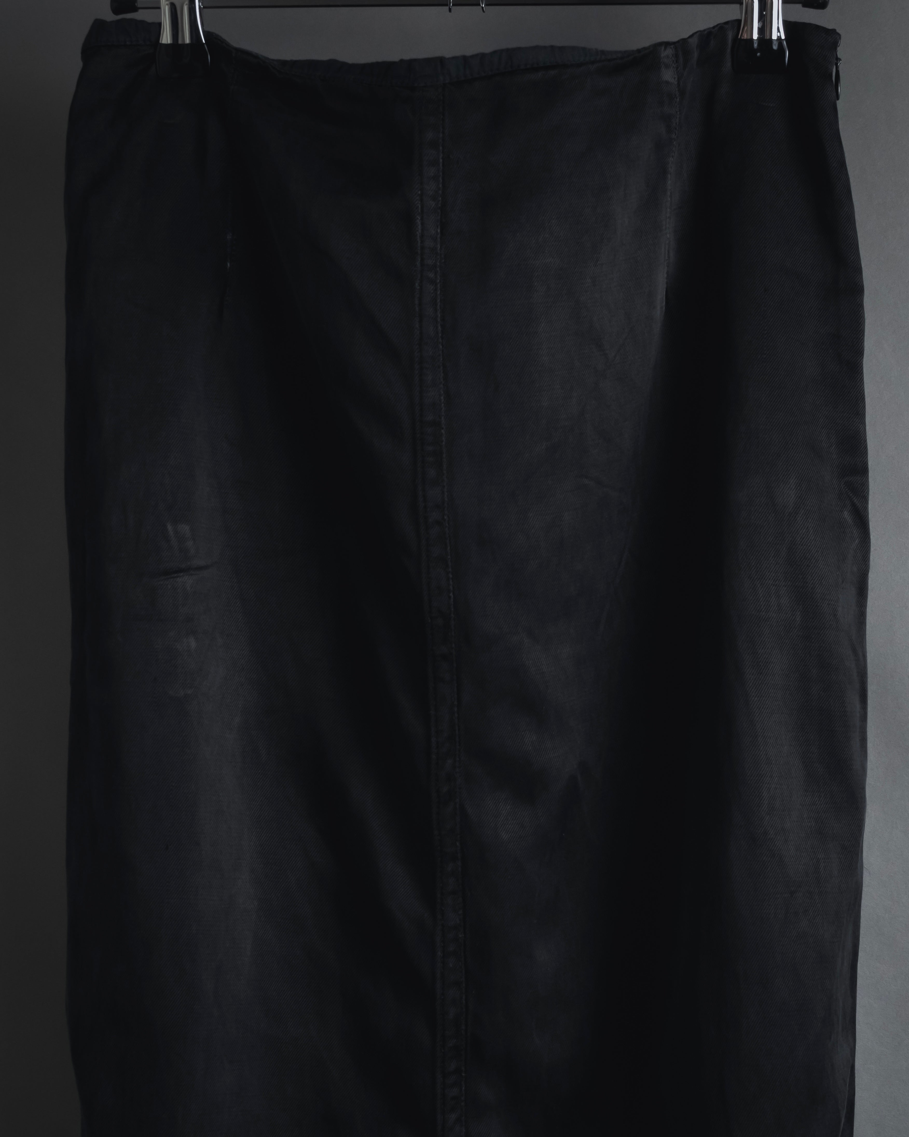"DRIES VAN NOTEN" 10’s cupro-cotton satin long skirt