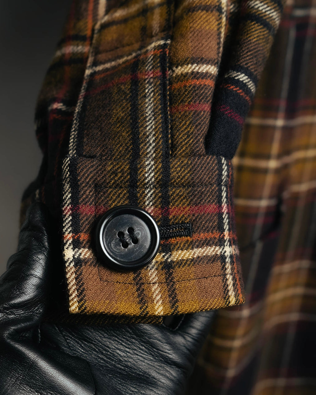 "Yves Saint Laurent" 80's-90's Plaid wool coat dress