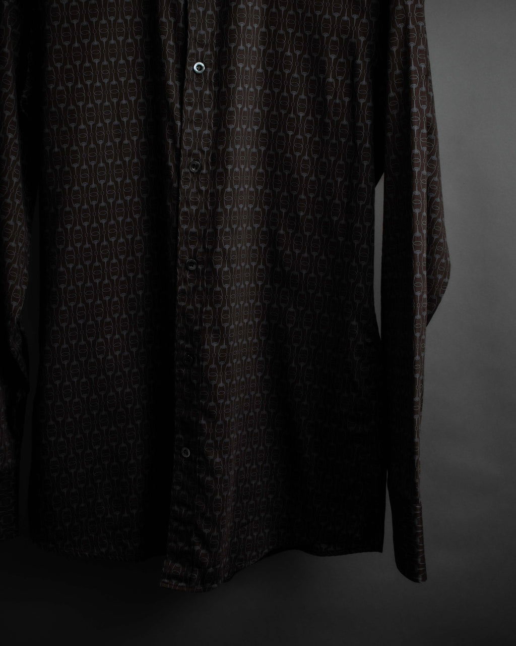 "GUCCI" Horsebit pattern shaped shirt