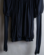 "CALVIN KLEIN" Layered sleeve gathered design pullover