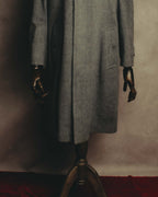 “Burberrys” 80’s Bedford wool balmacaan coat