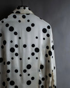 "GIANNI VERSACE" Irregular dot pattern silk shirt
