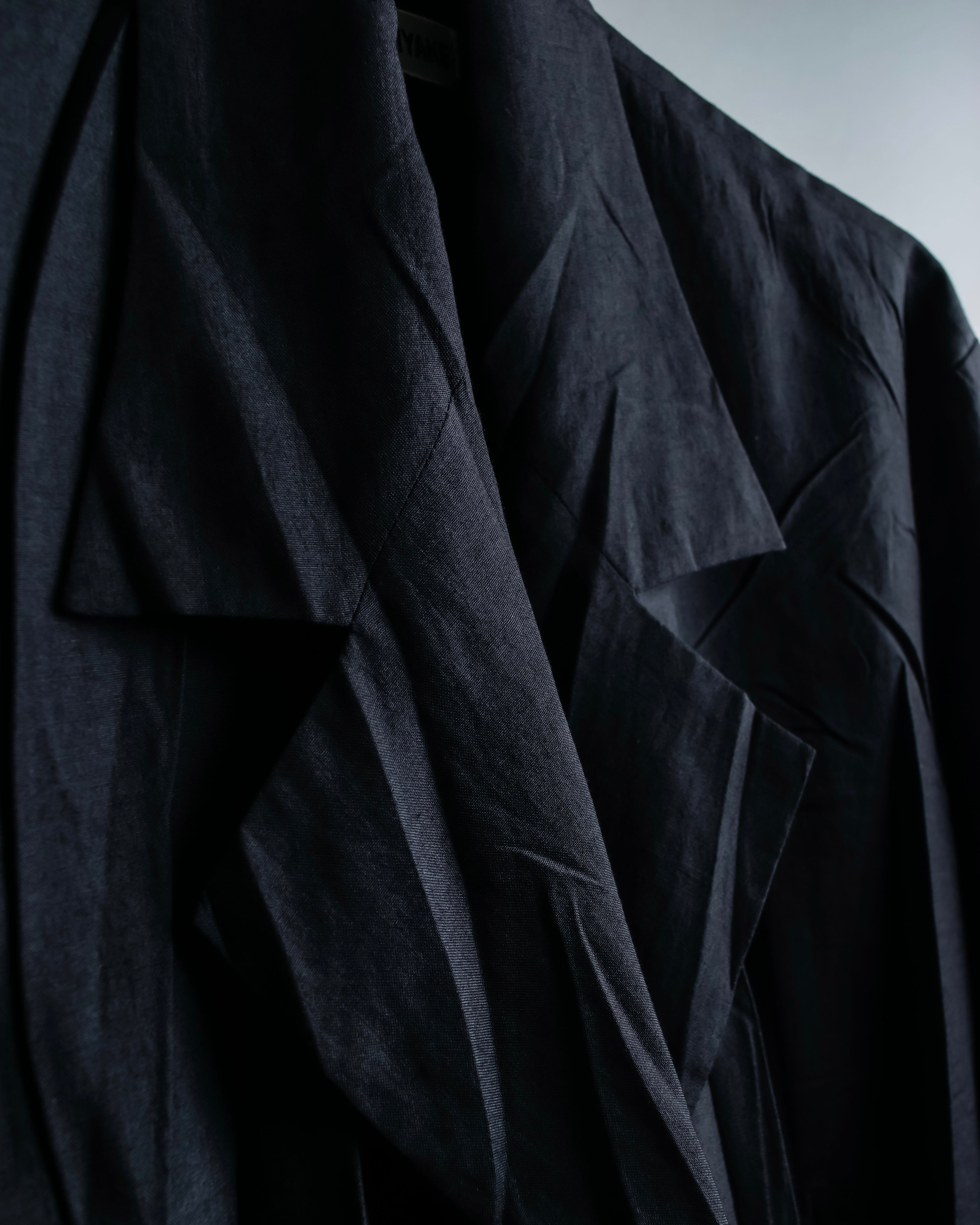 “ISSEY MIYAKE” wrinkle processing oversize tailored jacket
