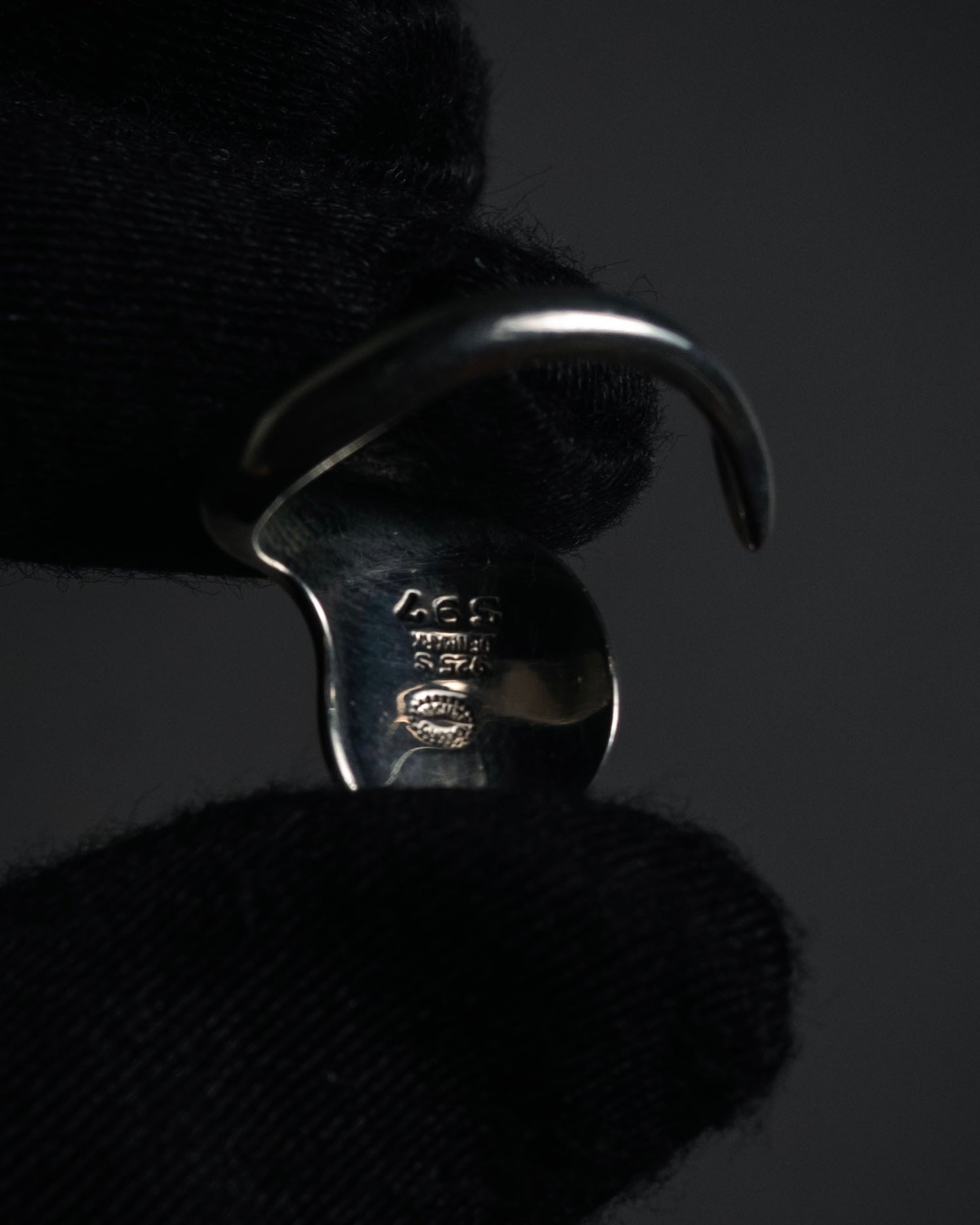 “Georg Jensen” 70’s-90’s Organic spiral silver ring