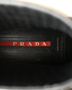 PRADA / Patent Rubber Rain Boots Black