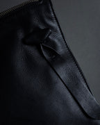 "JIL SANDER" Hill model gently curved leather shoulder bag