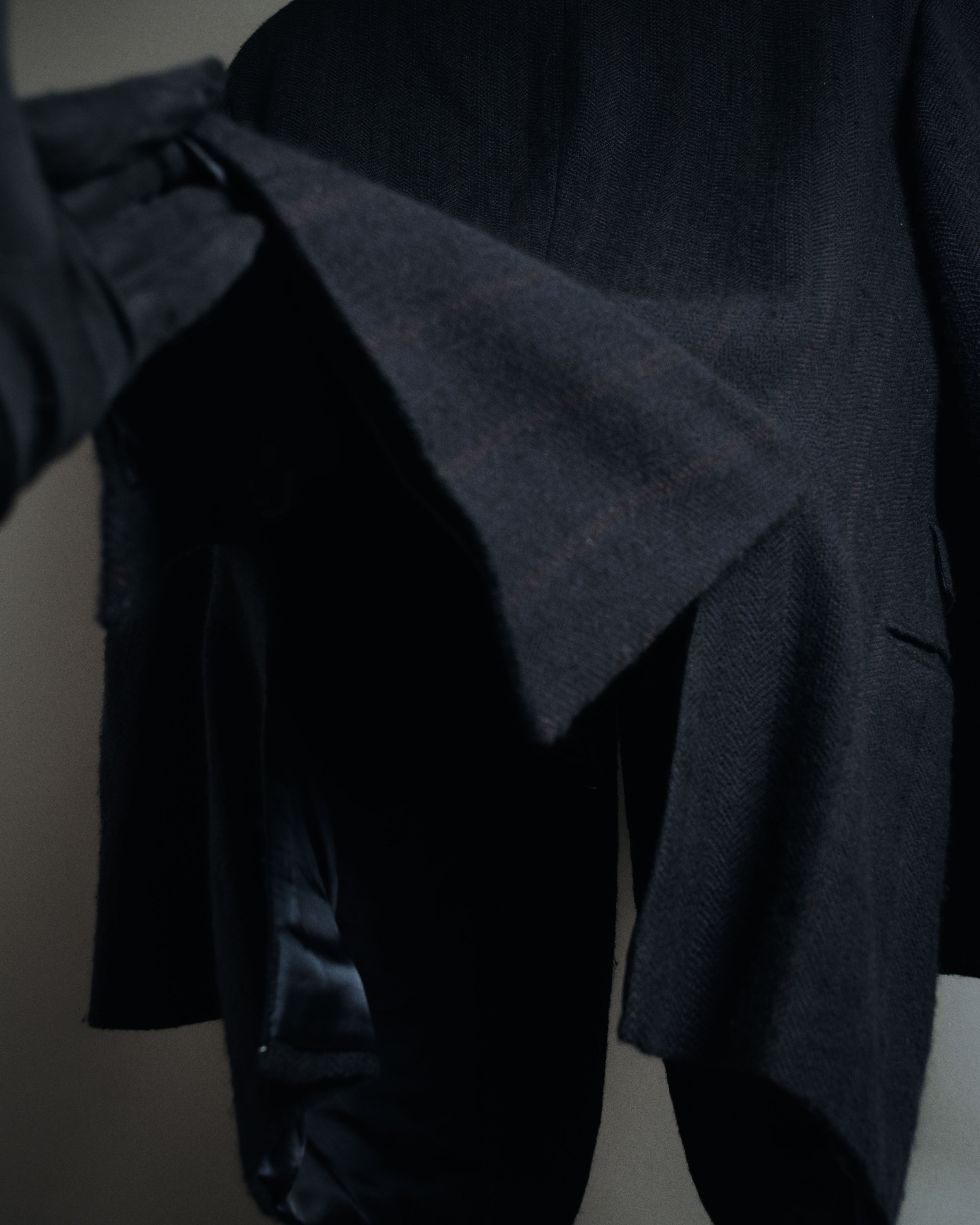 "HERMES" 90’s cashmere blend heritage vip limited tailored jacket