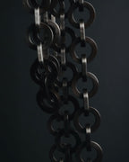 "VALENTINO GARAVANI" 2010’s dark romantic statement necklace＆belt