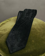 -SPECIAL- “HERMÈS” 2008-18 Suede cutwork leather tie