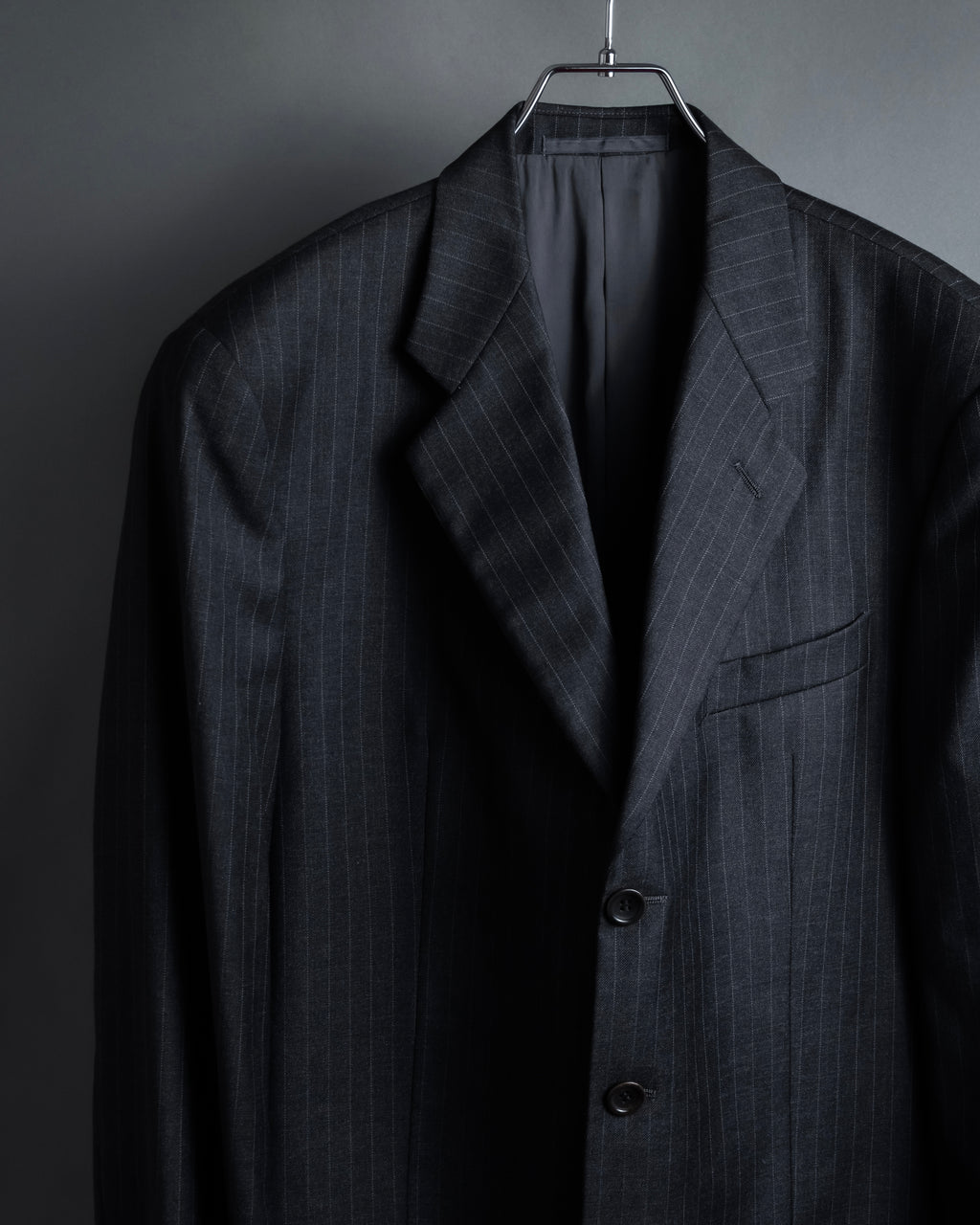"ARMANI COLLEZIONI" Deep charcoal pinstripe set up