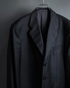 "ARMANI COLLEZIONI" Deep charcoal pinstripe set up