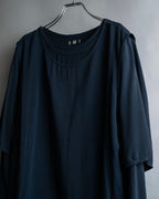 "Maison Martin Margiela" Beautiful draped navy 3-way dress