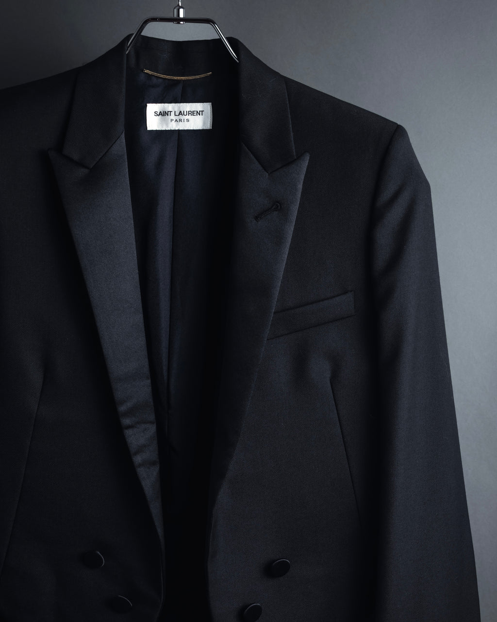"Saint Laurent Paris" Modern tailcoat design jacket