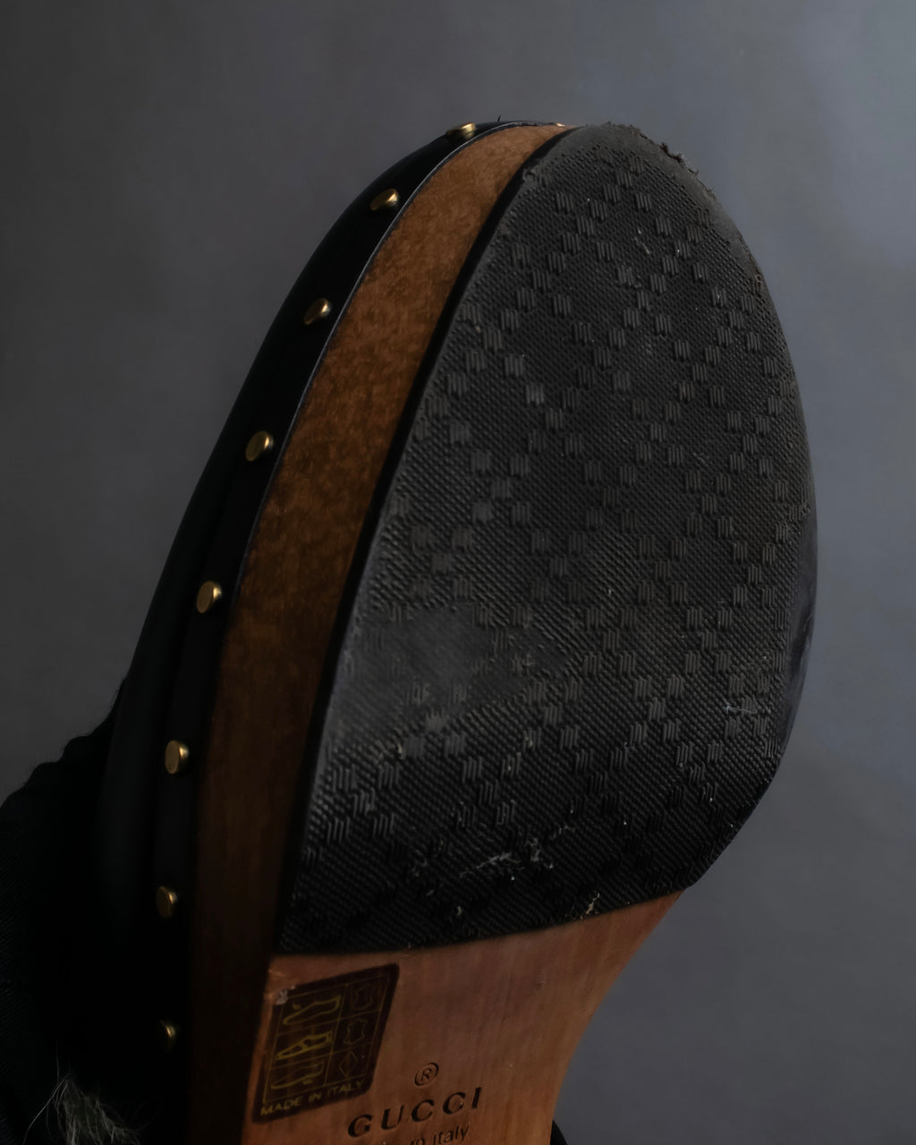 "GUCCI" Horsebit design Princetown heeled loafers