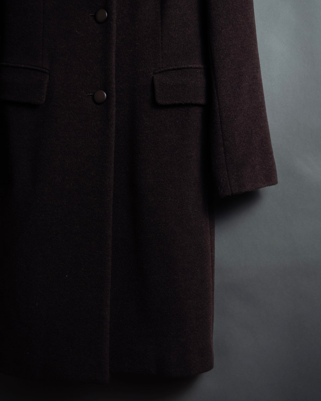 "miss Chloe" Fur collar switching design wool coat