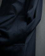 “Yves Saint Laurent” 90’s clean fly-front bal collar coat