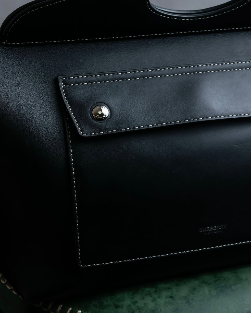 "BURBERRY" Suede switching design 2way shoulder bag