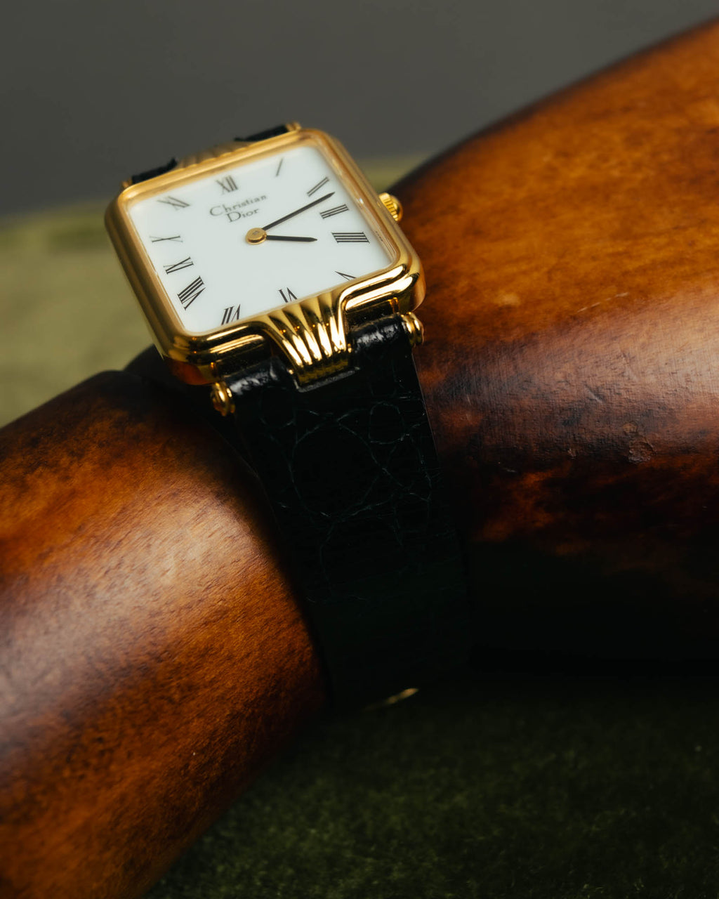 -SPECIAL- "Christian Dior" 90's Classic square quartz watch with Roman dial