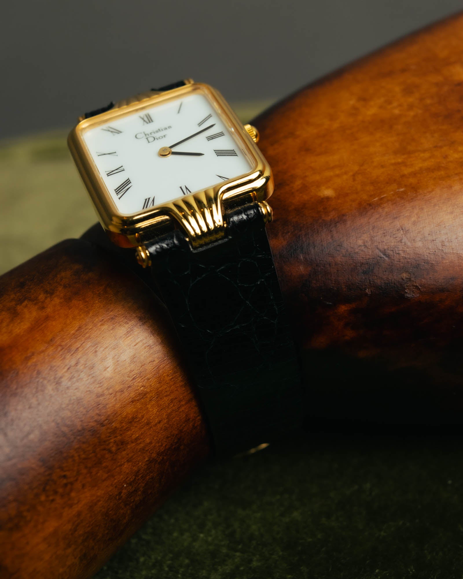 -SPECIAL- "Christian Dior" 90's Classic square quartz watch with Roman dial