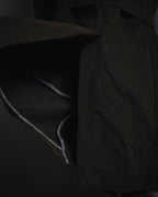 "DOLCE & GABBANA" 00’s resin coated patch detail belted coat