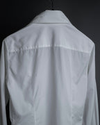 "HERMES" High-quality fine count cotton dress shirt