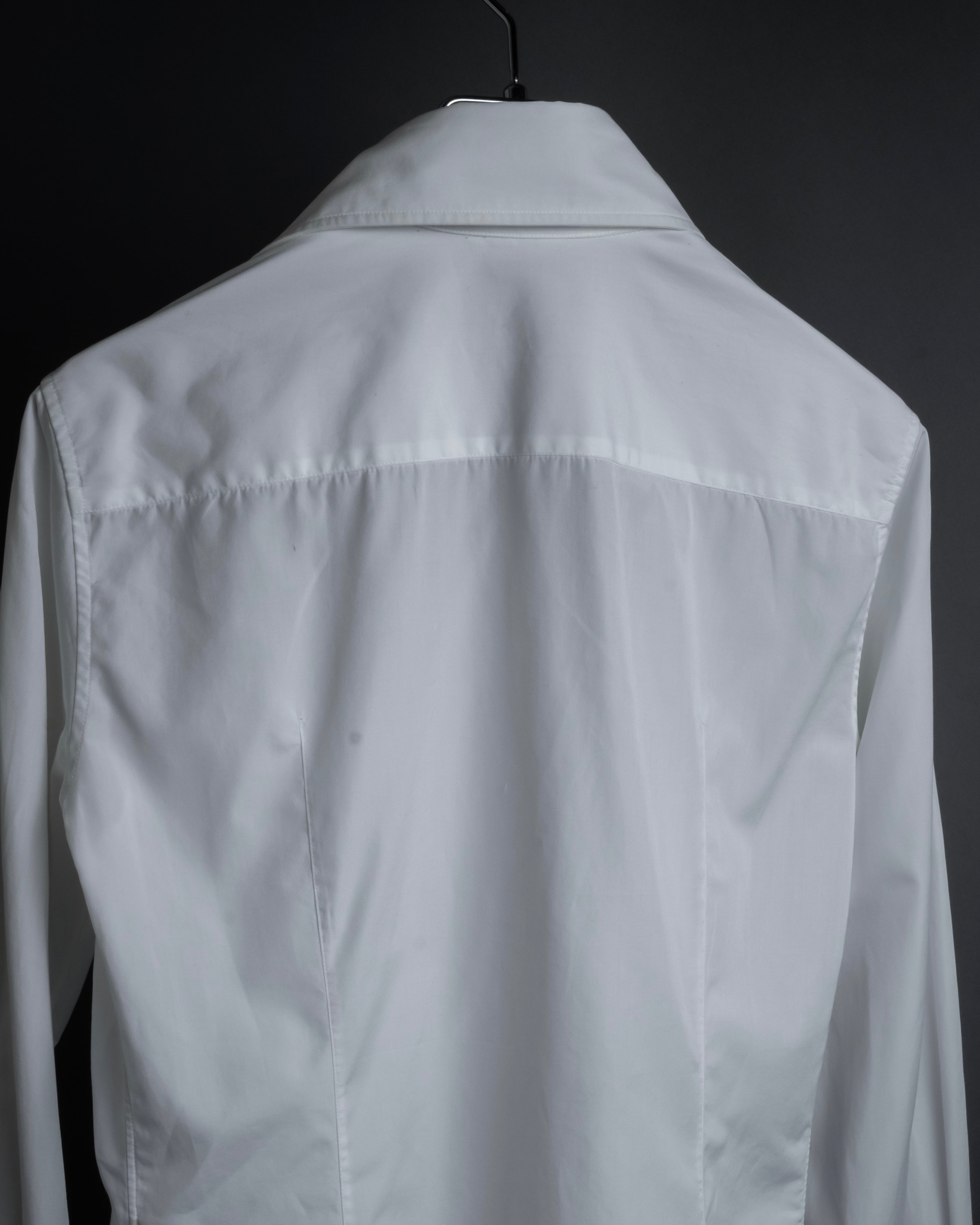 "HERMES" High-quality fine count cotton dress shirt