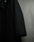 "DRIES VAN NOTTEN" Relief  jaguard uneven design chester coat