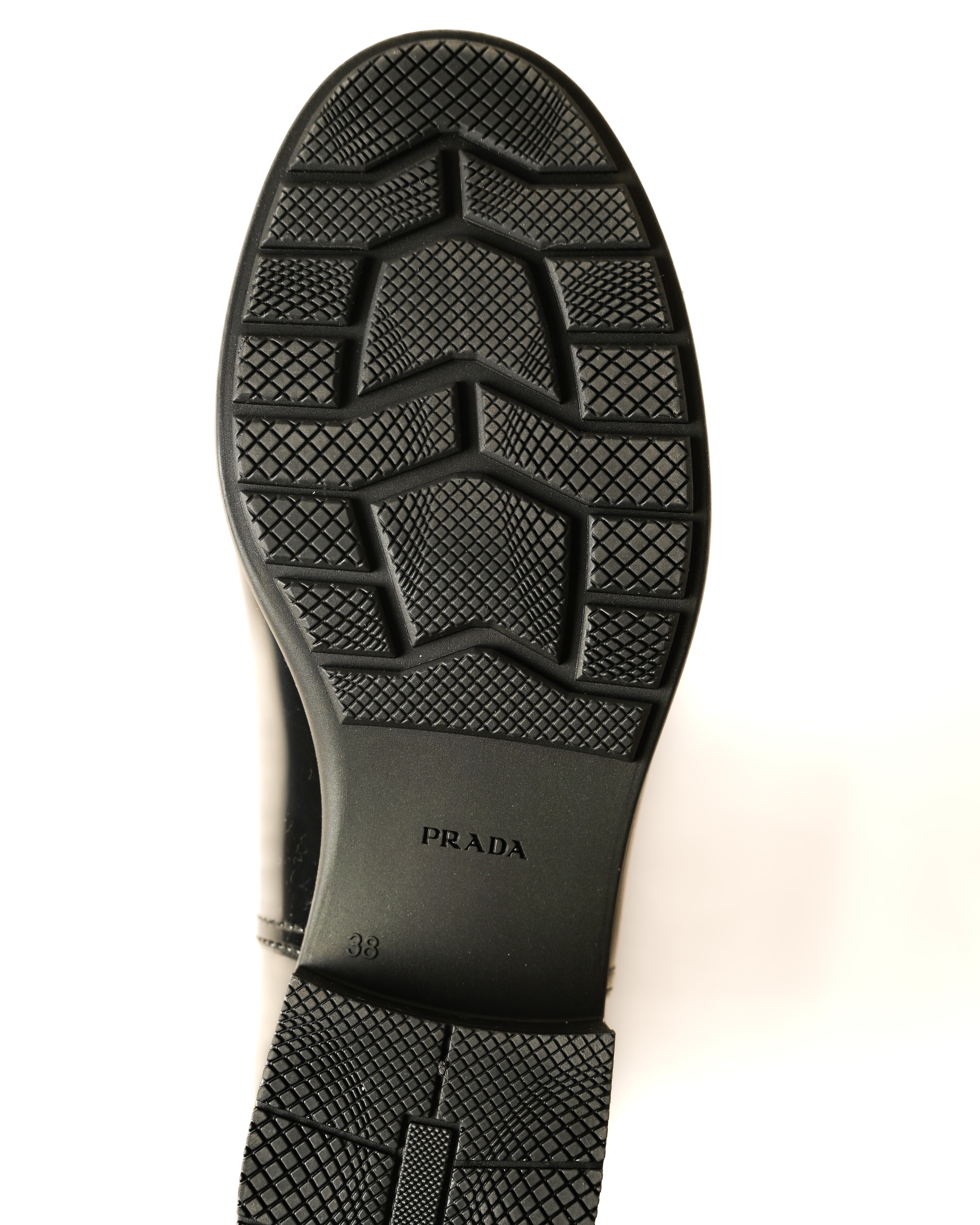 PRADA (プラダ) - レインブーツ - ブラック - パテント ラバー素材