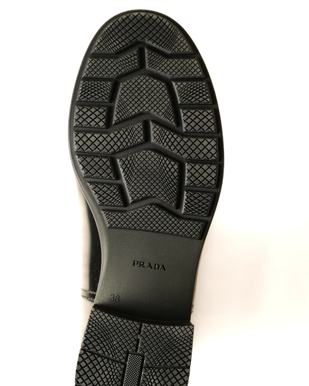 PRADA / Patent Rubber Rain Boots Black