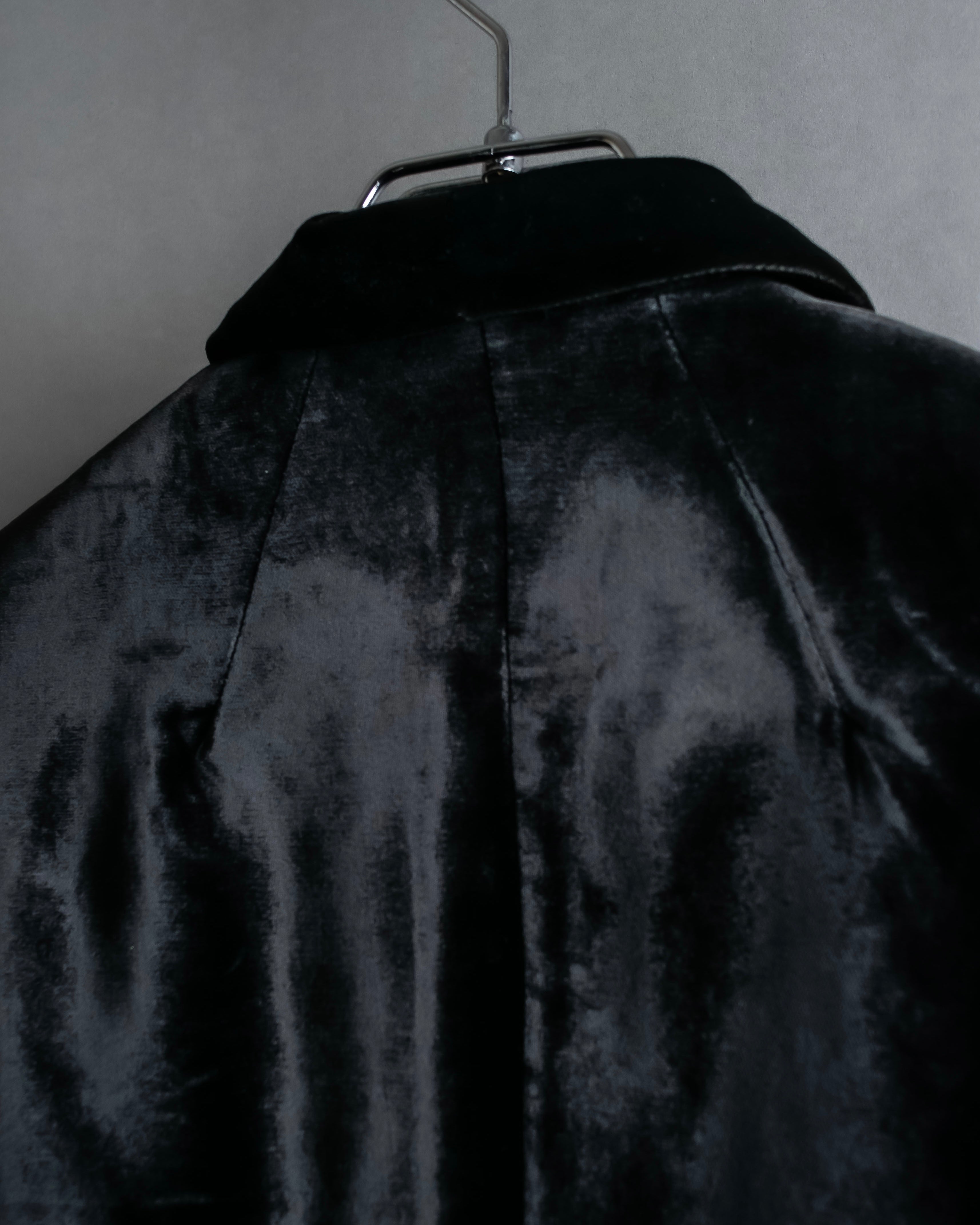 "GUCCI" Velvet shaped shawl collar tailored jacket