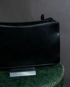 "BALENCIAGA" Horizontal metallic plate design leather shoulder bag