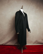 "LANVIN" 90's Classically tailored cashmere overcoat