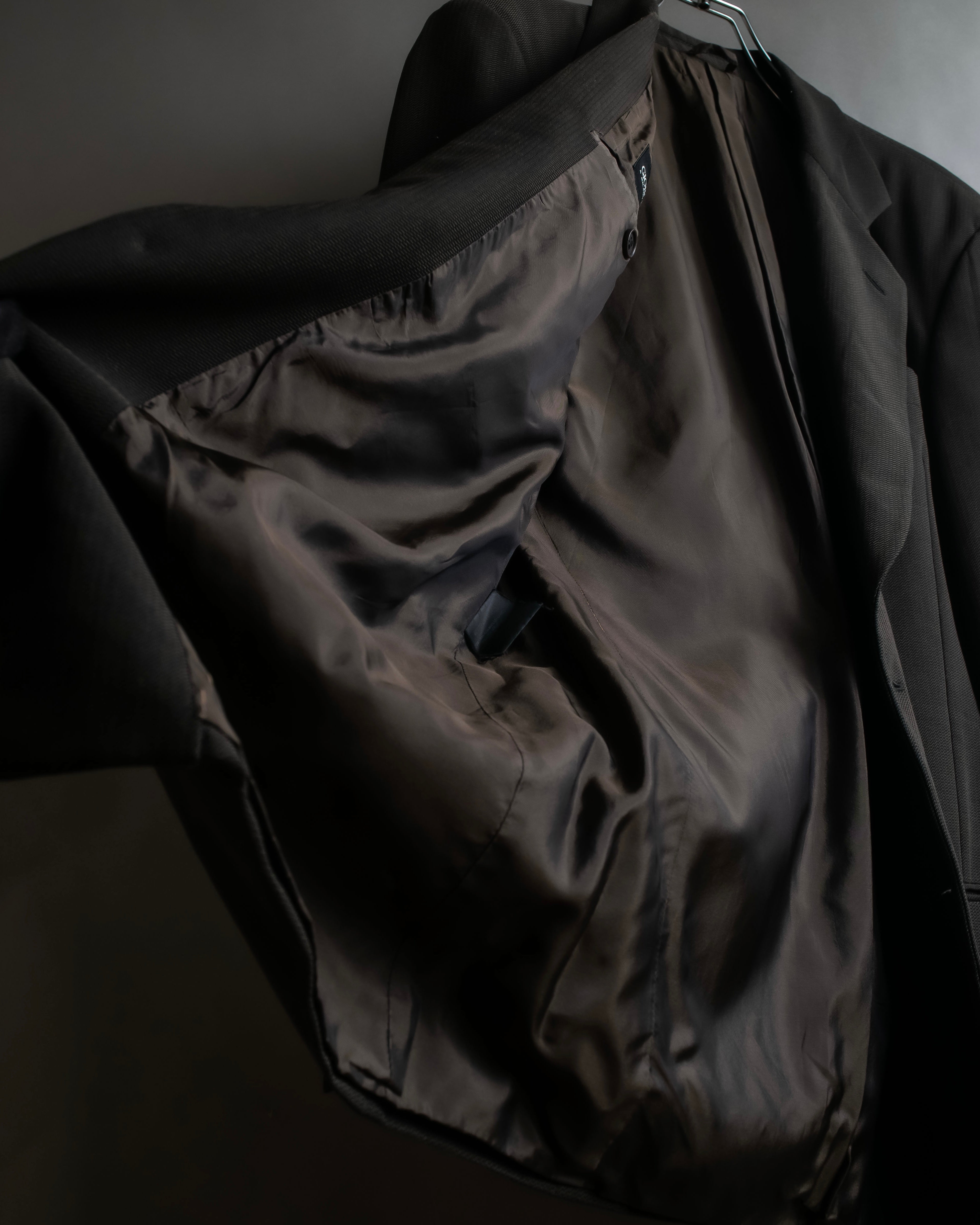 "GIORGIO ARMANI" 90's Oversized brown tailored jacket