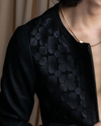 "Weekend Max Mara" 100% goat leather flower motif zip up short length jacket