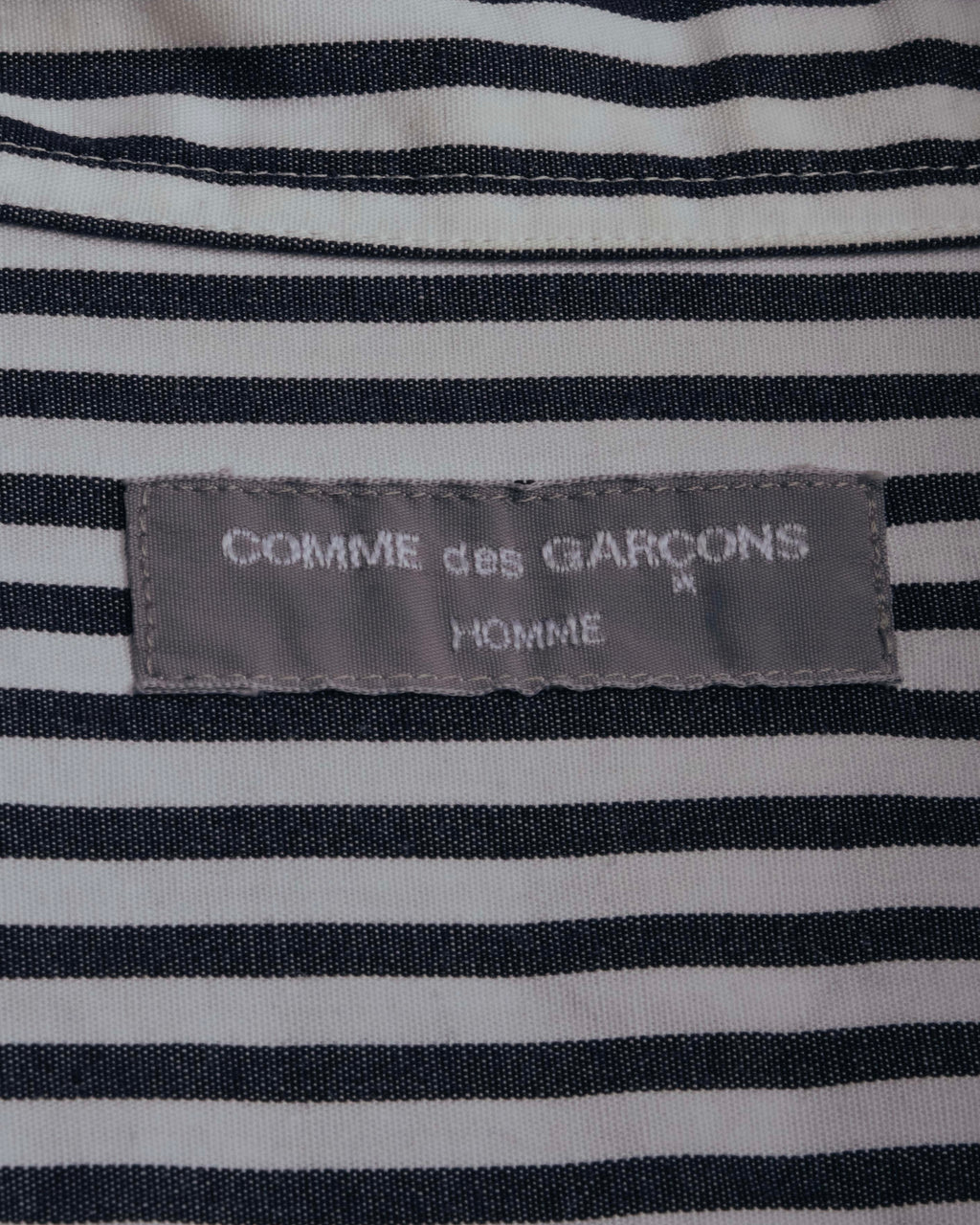 "COMME des GARCONS HOMME" 00's Graphic striped long sleeve shirt