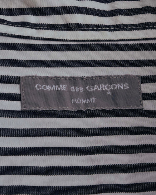 "COMME des GARCONS HOMME" 00's Graphic striped long sleeve shirt