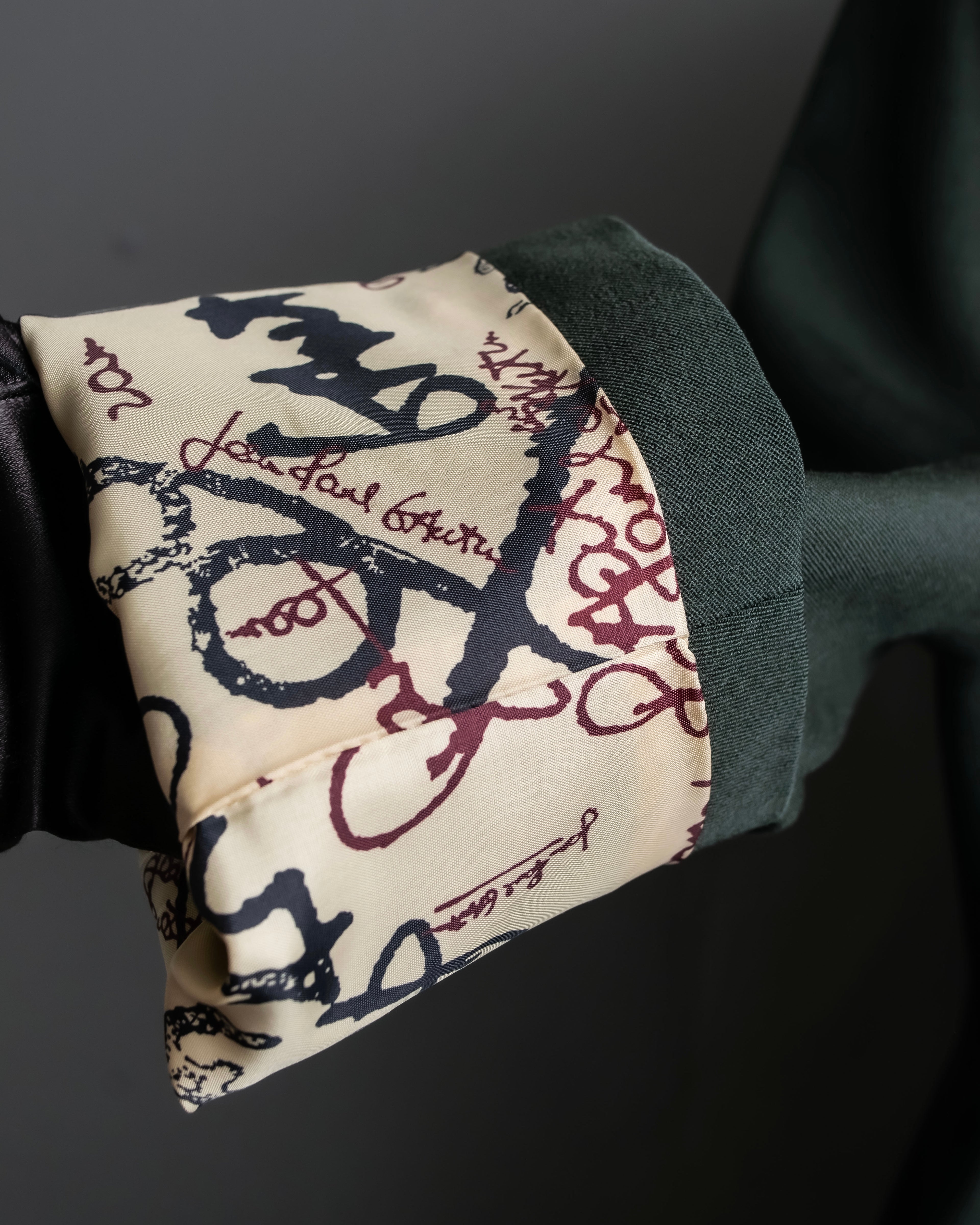 “Jean Paul Gautier” Patterned lining 8B double jacket set up