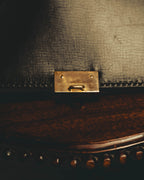 "GUCCI" 70's-80's Structured leather shoulder bag