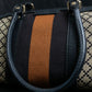 "GUCCI" Diamante pattern one handle canvas bag