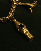 "Salvatore Ferragamo" 80's-90's Playful winter charm bracelet