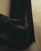 -SPECIAL- "FERRAGAMO" 2020's Sculpturally draped asymmetric maxi dress