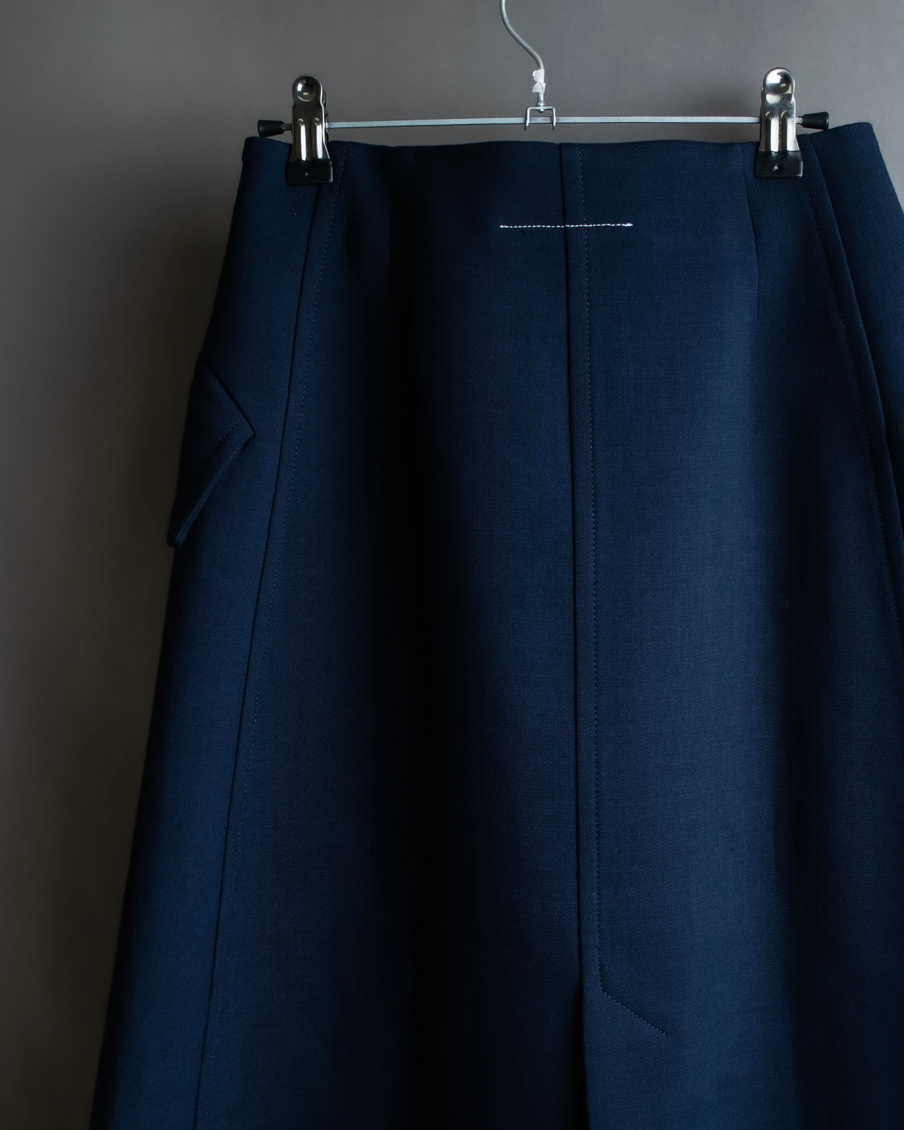 "MM6 MAISON MARGIELA" 20SS Beautiful navy trench skirt