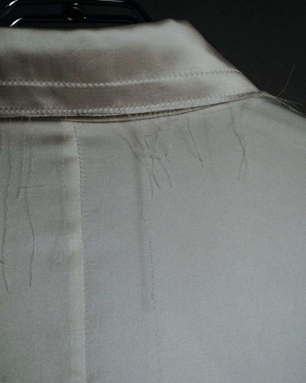 –SPECIAL– "LOEWE" 00’s Satin dolman sleeve destroy edge shirt