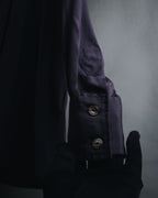 "Yves Saint Laurent" Late 80s silk bow tie blouse