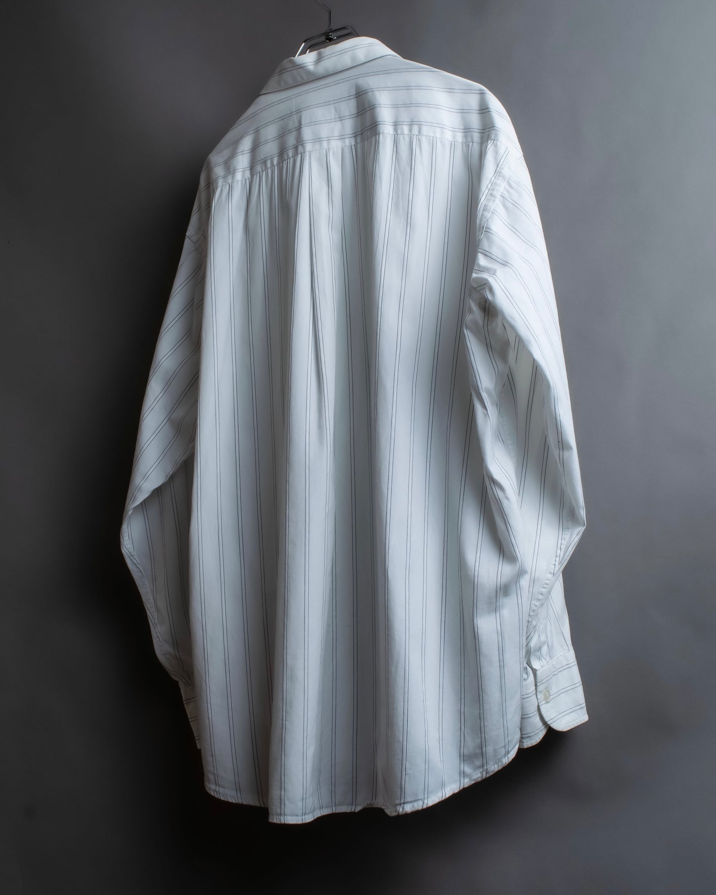 "Christian Dior" Double stripe pattern oversized shirt